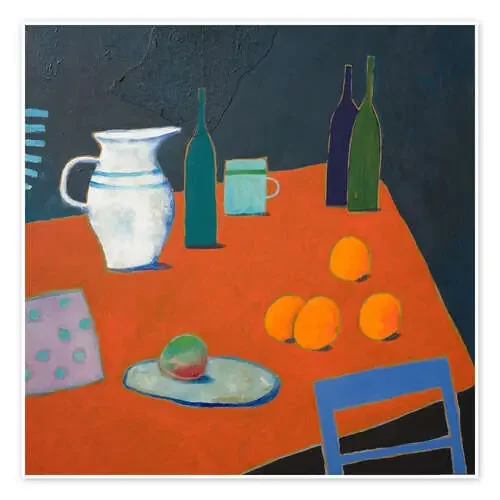 Still life with a blue chair de Eugen Stross