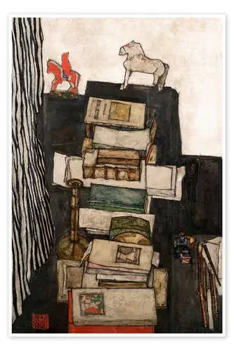 Still life with books de Egon Schiele akg-images