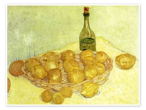 Still life with bottle, lemons and oranges de Vincent van Gogh ARTOTHEK