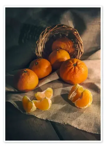 Still life with fresh tangerines de Jaroslaw Blaminsky