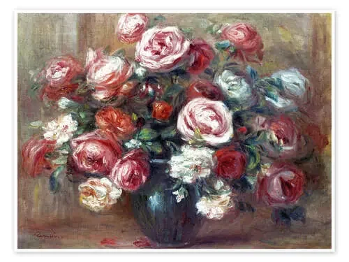 Still life with roses de Pierre-Auguste Renoir akg-images