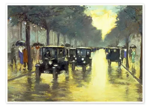 Street in Tiergarten de Lesser Ury ARTOTHEK