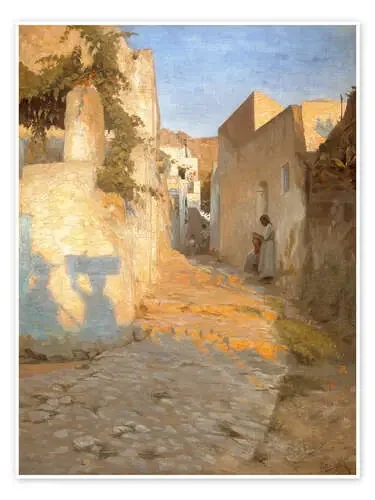 Street Scene in Tunisia de Peter Vilhelm Ilsted akg-images