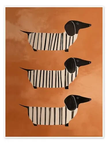 Striped Dachshunds de Branka Kodžoman