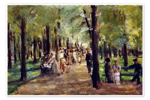 Strollers in Tiergarten park de Max Liebermann ARTOTHEK