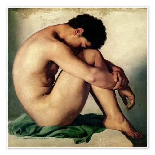 Study of a Nude Young Man de Hippolyte Flandrin Bridgeman Images