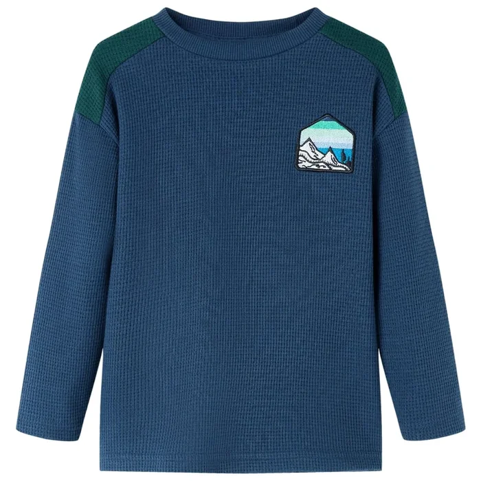 Sudadera infantil azul marino 92 (6)