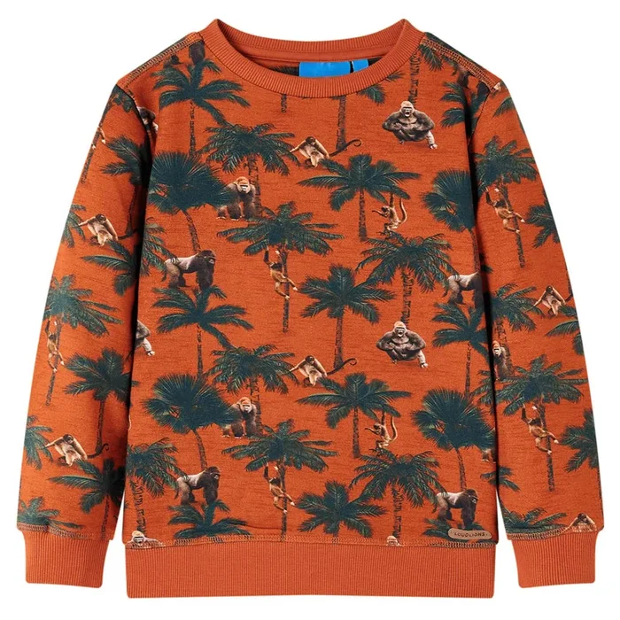 Sudadera infantil color teja claro 104