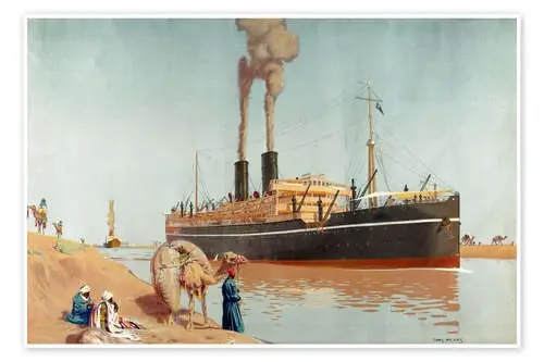 Suez canal de Charles Pears Bridgeman Images