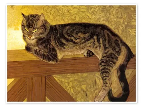 Summer cat on a fence de Théophile-Alexandre Steinlen Master Collection