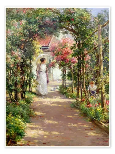 Summer in the garden de William Kay Blacklock Bridgeman Images