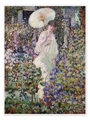 Sun and Wind de Frederick Carl Frieseke Bridgeman Images