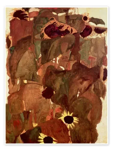 Sunflowers II de Egon Schiele Bridgeman Images