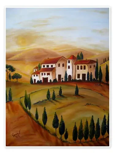 Sunrise in Tuscany de Christine Huwer