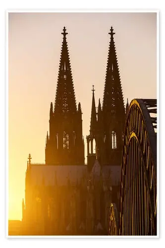 Sunset behind the Cologne Cathedral Editors Choice