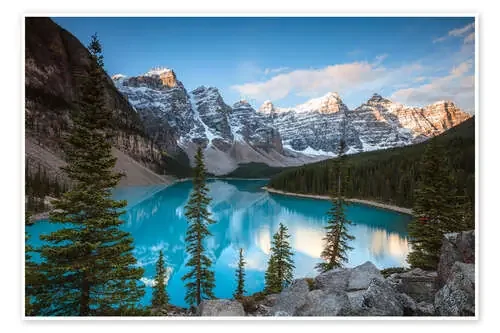 Sunset over lake Moraine, Banff, Canada de Matteo Colombo