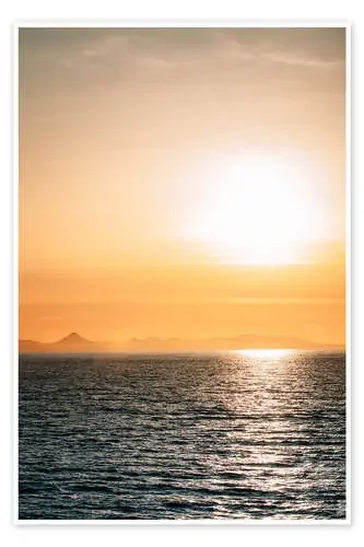 Sunset over the sea de Philipp Dietrich