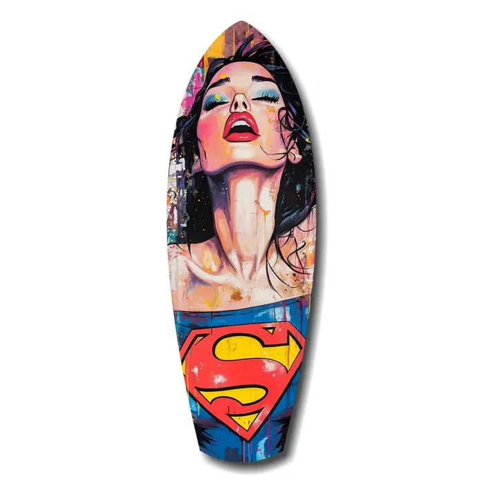 Supergirl Glass Wall Art – 12 » X 35 «