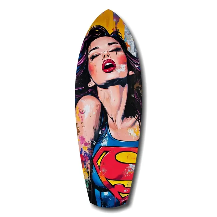 Supergirl Glass Wall Art – 12 » X 35 «