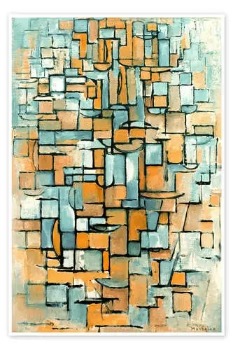 Tableau No. 1, line de Piet Mondrian akg-images