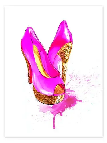 Tacones de purpurina de Rongrong DeVoe