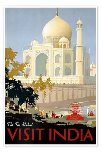 Taj Mahal, India de Vintage Travel Collection