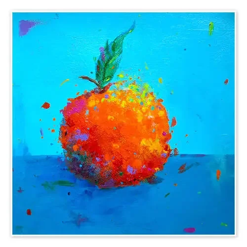 Tangerine on blue de Dawn Underwood