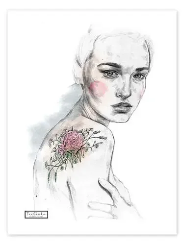 Tatuaje de la flor de Teetonka