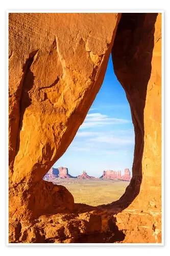 Teardrop arch sunset, Monument Valley, Arizona, USA de Matteo Colombo