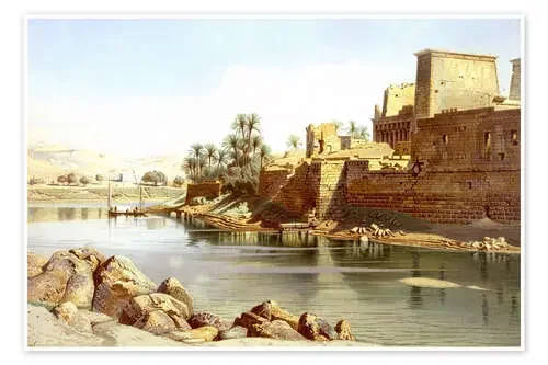 Temple of Isis at Philae de Carl Friedrich Heinrich Werner Bridgeman Images