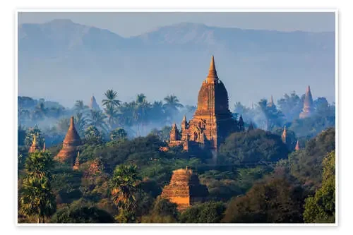Temples of Bagan at sunrise Editors Choice