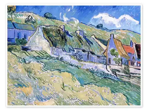 Thatched cottages at Auvers-sur-Oise de Vincent van Gogh Master Collection
