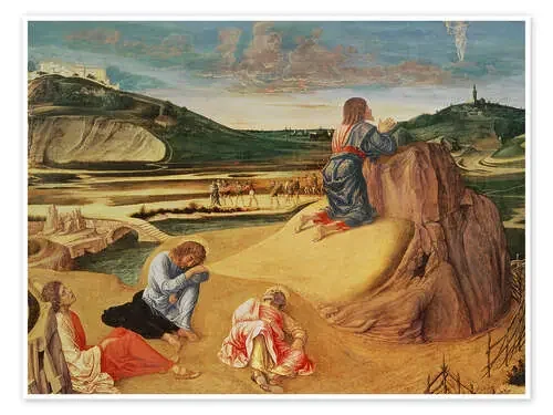 The Agony in the Garden, 1465 de Giovanni Bellini Bridgeman Images