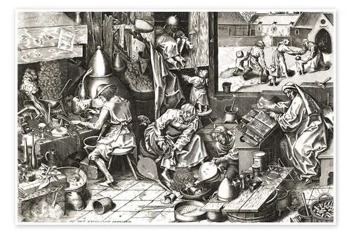 The Alchemist de Pieter Brueghel d.Ä. Master Collection