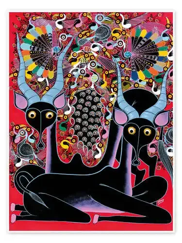 The Antelope Rest de Lewis Tanzania Art & Licensing