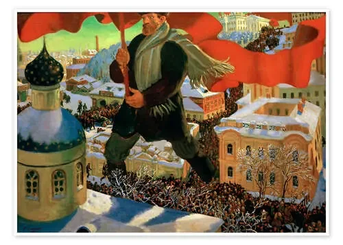 The Bolshevik de Boris Mihajlovic Kustodiev akg-images