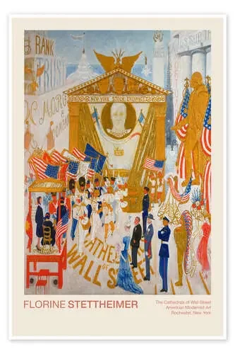 The Cathedrals of Wall Street, 1939 de Florine Stettheimer Exhibition Posters