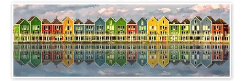 The Colourful Houses of Houten, Netherlands de Sabine Wagner