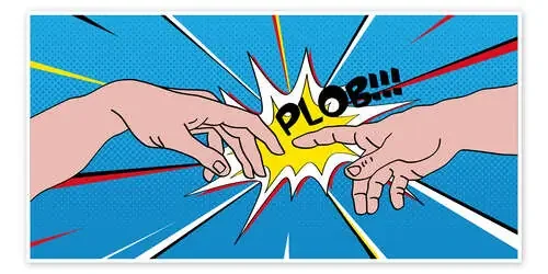 The Creation of Adam – Pop Art de coico