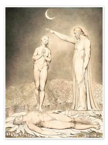 The Creation of Eve de William Blake Master Collection