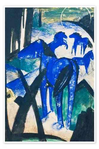 The dam of the blue horses I., 1913 de Franz Marc ARTOTHEK