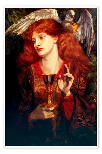 The Damsel of the Sanct Grail de Dante Charles Gabriel Rossetti akg-images