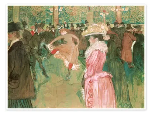The dance at the cabaret de Henri de Toulouse-Lautrec Master Collection