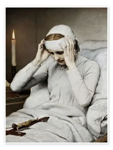 The Ecstatic Virgin Katharina Emmerich. In 1885. de Gabriel von Max Master Collection