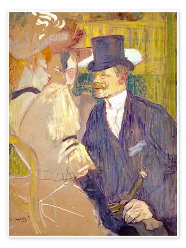 The Englishman at the Moulin Rouge, 1892 de Henri de Toulouse-Lautrec Master Collection