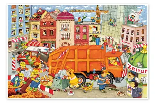 The garbage truck comes de Marion Krätschmer