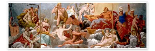 The Gods on Olympus, ceiling painting de Antonio Maria Viani Bridgeman Images