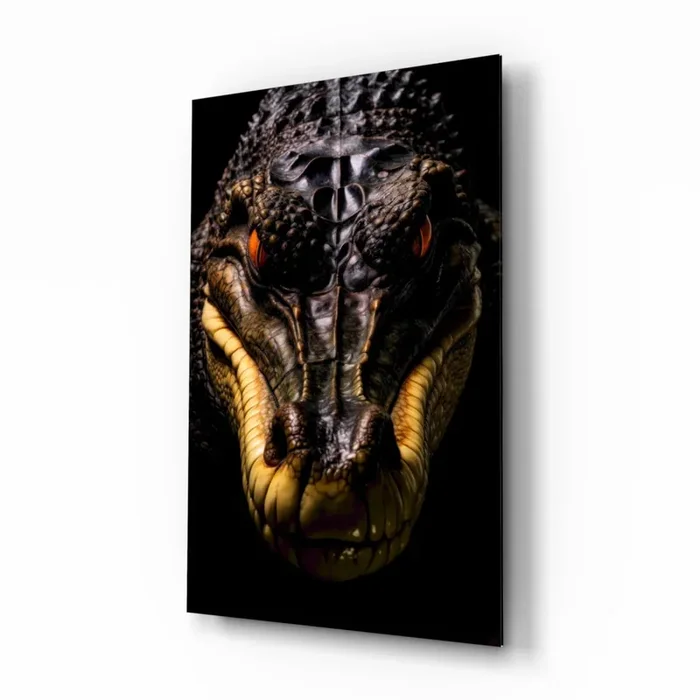 The Hunter in the Eyes Glass Wall Art Designer Collection – 28.5 » X 18 «