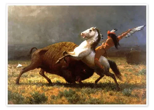 The Last of the Buffalos de Albert Bierstadt Bridgeman Images