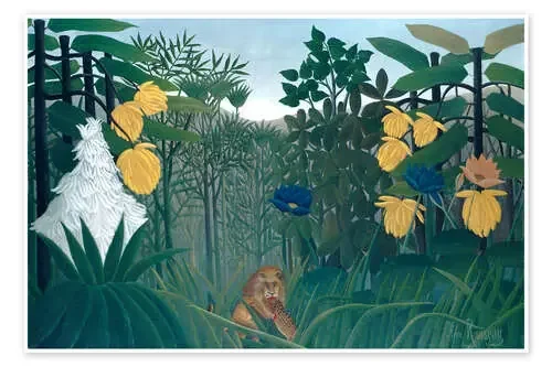 The meal of the lion de Henri Rousseau Master Collection